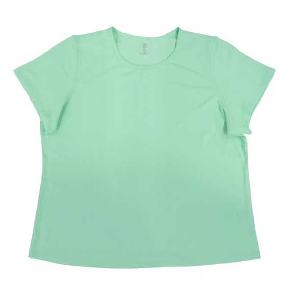 ID Ideology Women's Birdseye Mesh T-Shirt, T-shirt green ash - Picture 6 of 11